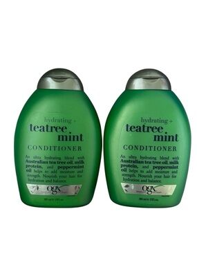 2x OGX Teatree Hydrating Mint Conditioner 13 oz